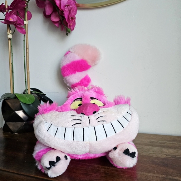 Disney Store Exclusive Cheshire Cat Soft Plush Figure Alice in Wonderland 20" - Picture 16 of 16